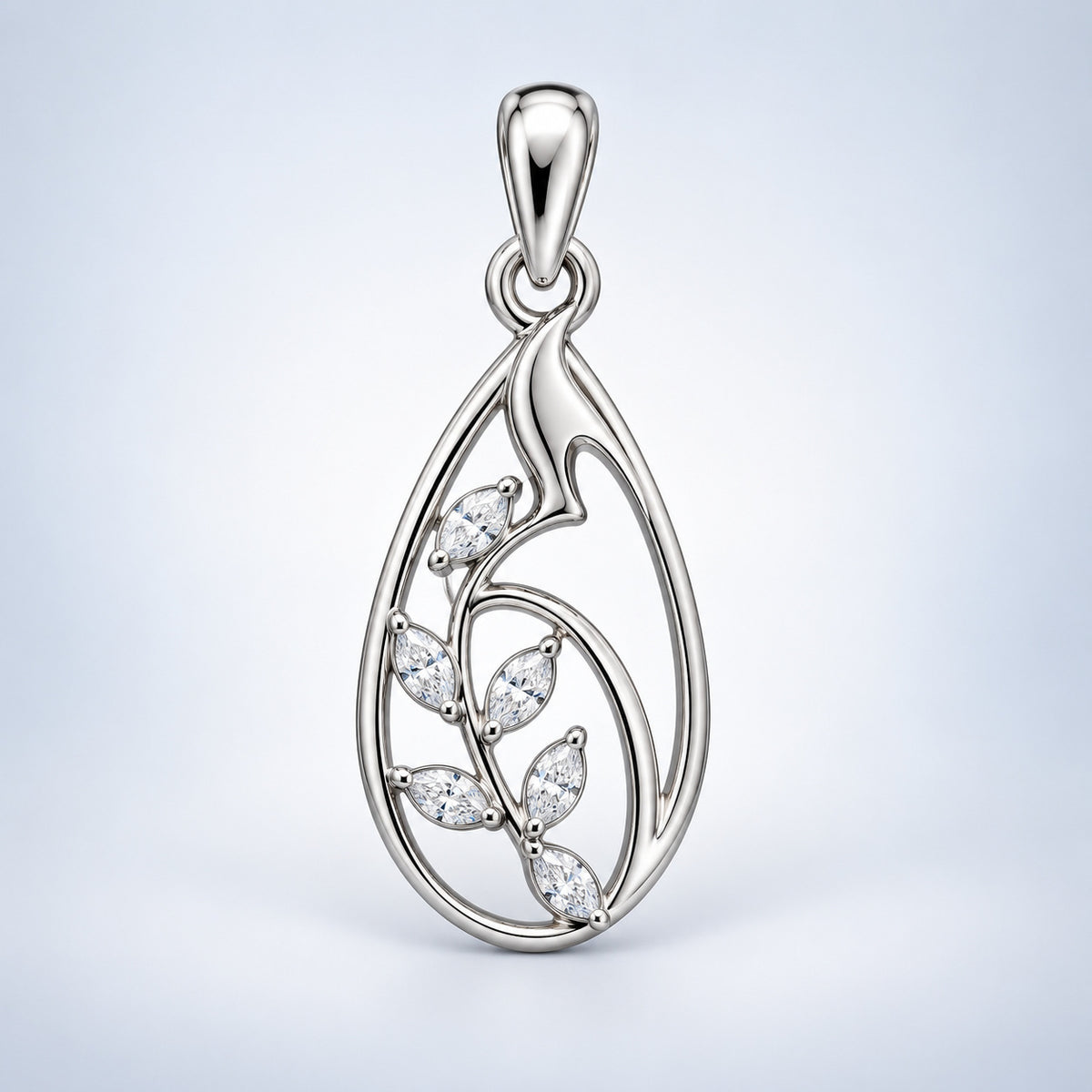 Swirl Drop Pendant