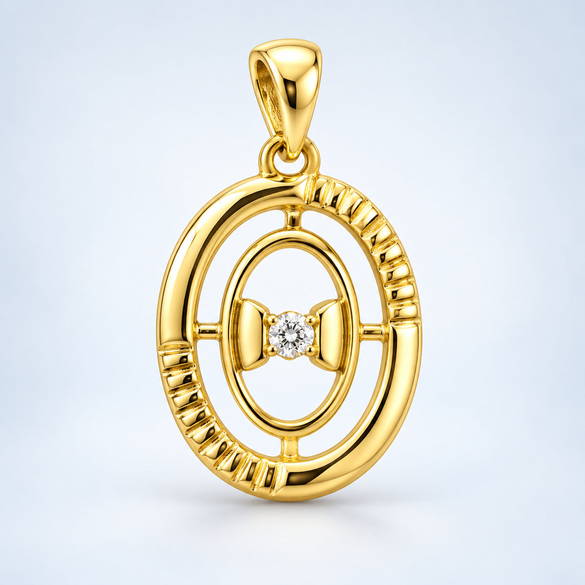 Compass Circle Pendant