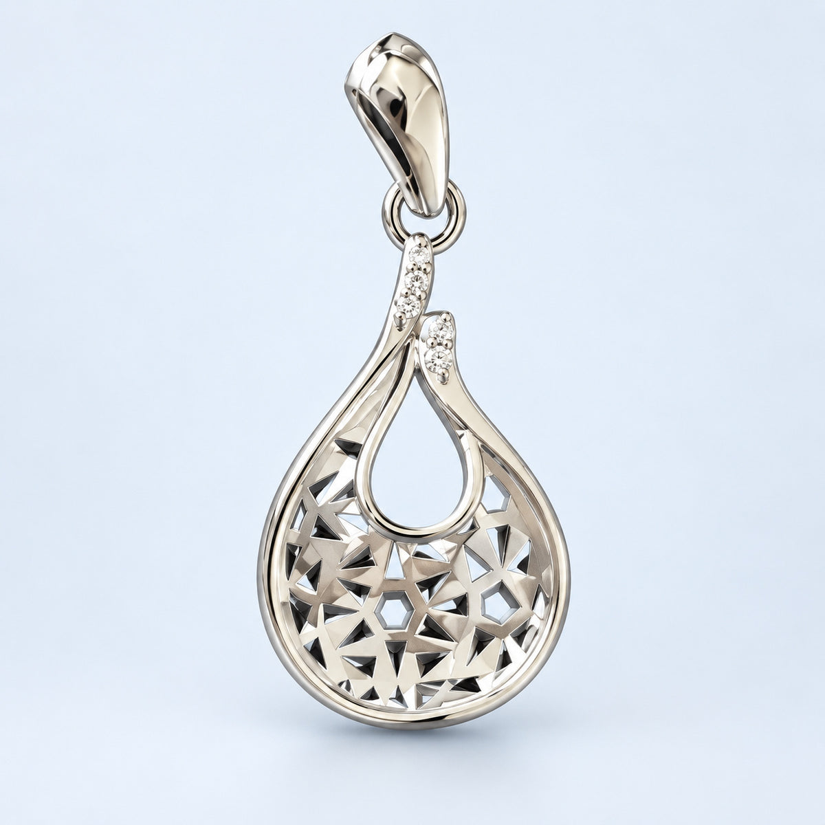 Lace Teardrop Pendant
