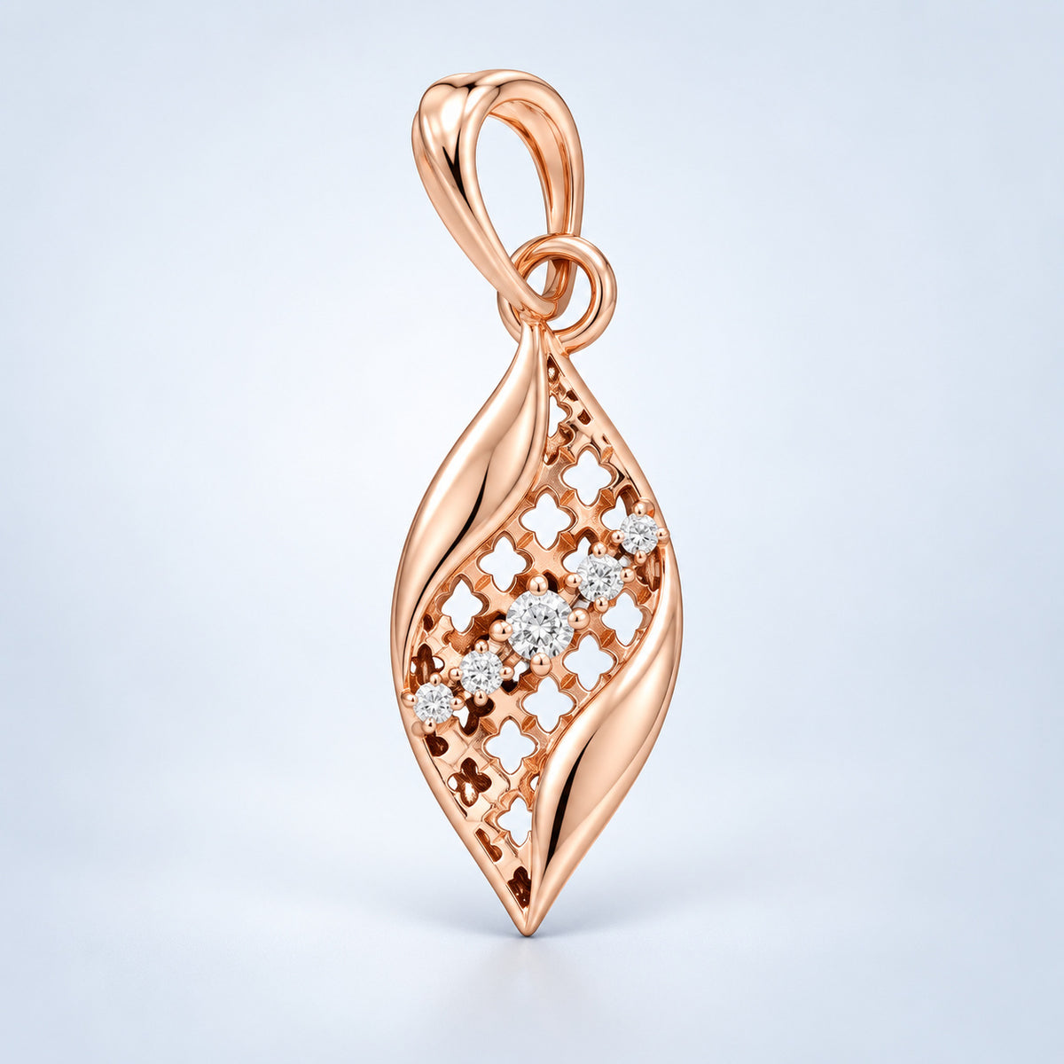 Lattice Leaf Pendant