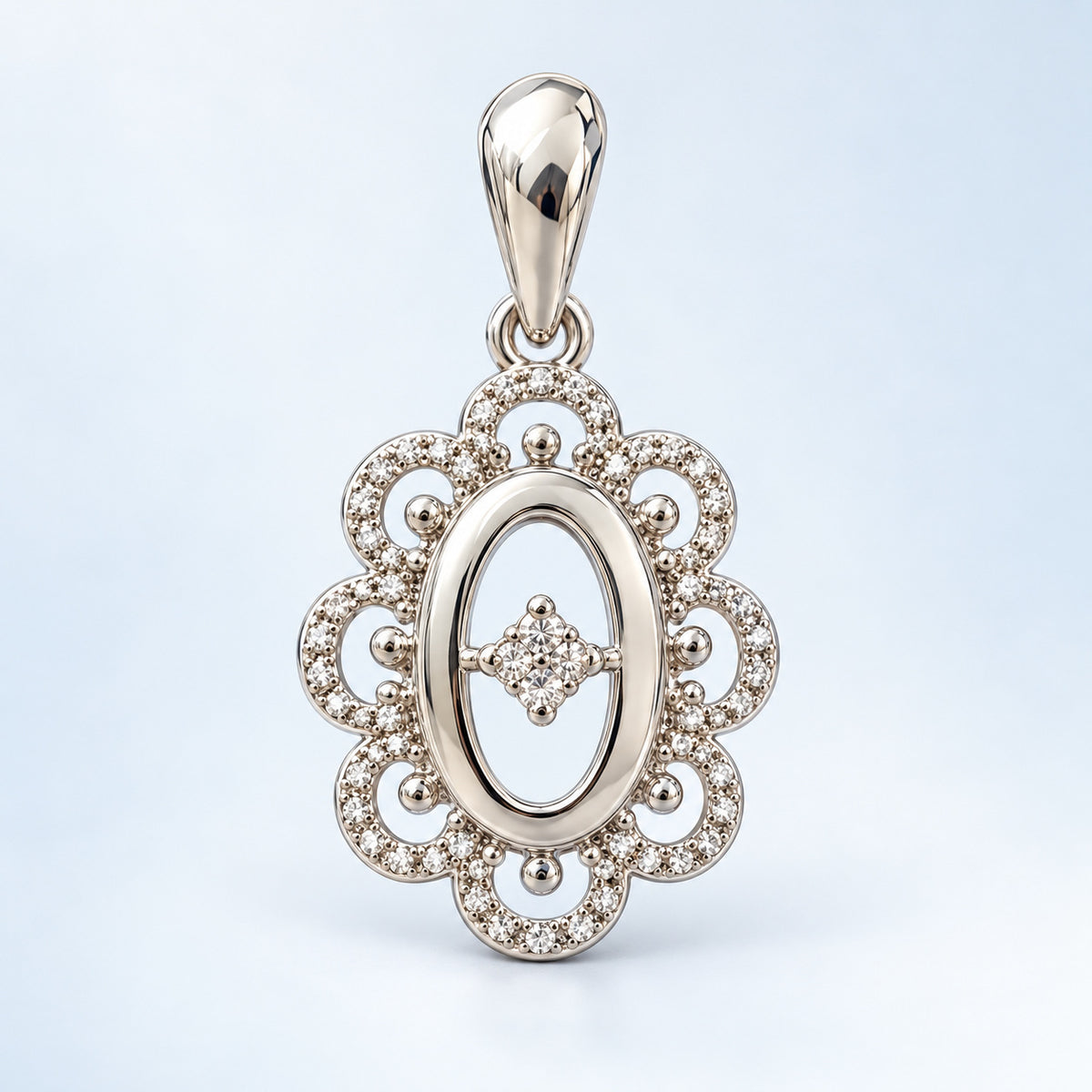 Ornate Oval Pendant