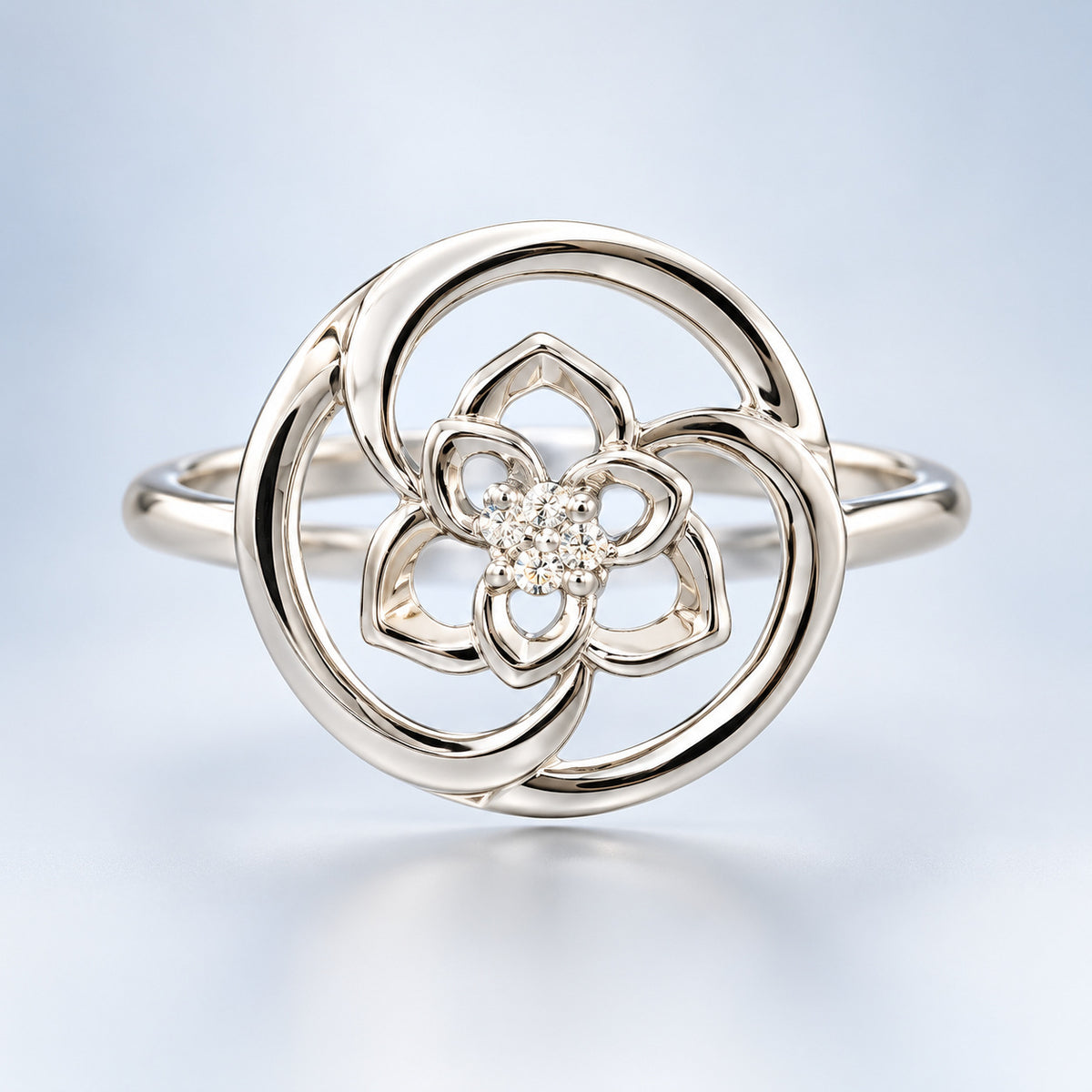Rose Orbit Ring