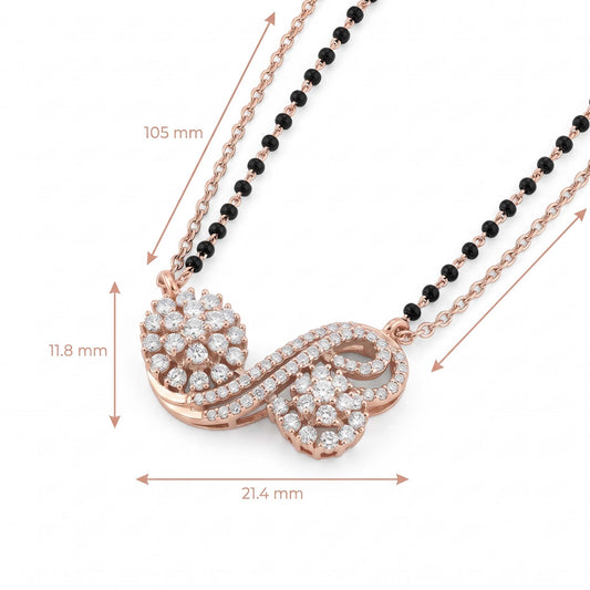 Infinity Twist Floral Mangalsutra