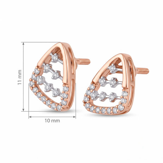 Lattice Stud Earrings