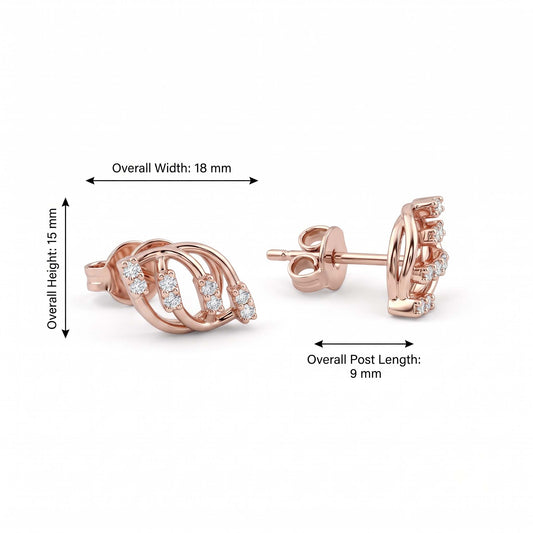 Interlace Stud Earrings