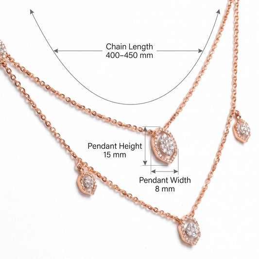 Hexa Glow Layered Necklace
