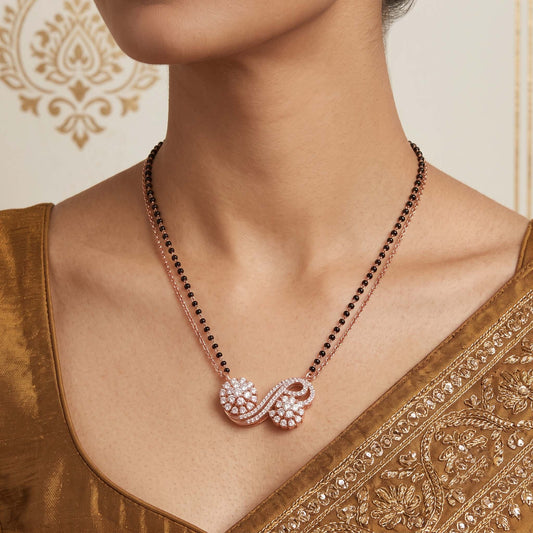 Infinity Twist Floral Mangalsutra