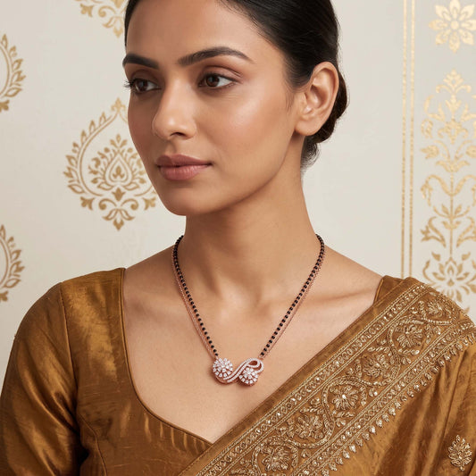 Infinity Twist Floral Mangalsutra