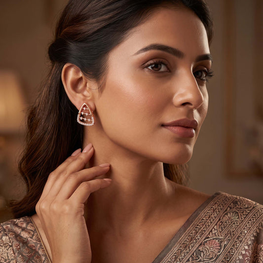 Lattice Stud Earrings