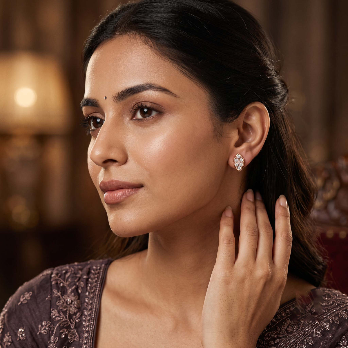 Petal Cluster Stud Earrings
