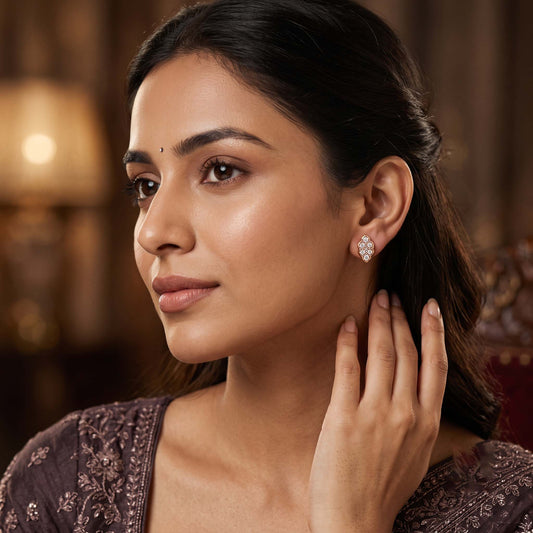 Petal Cluster Stud Earrings