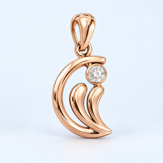 Crescent Wave Pendant