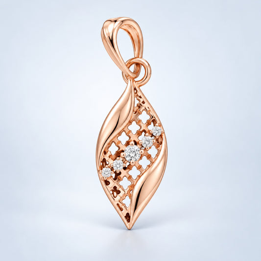 Lattice Leaf Pendant