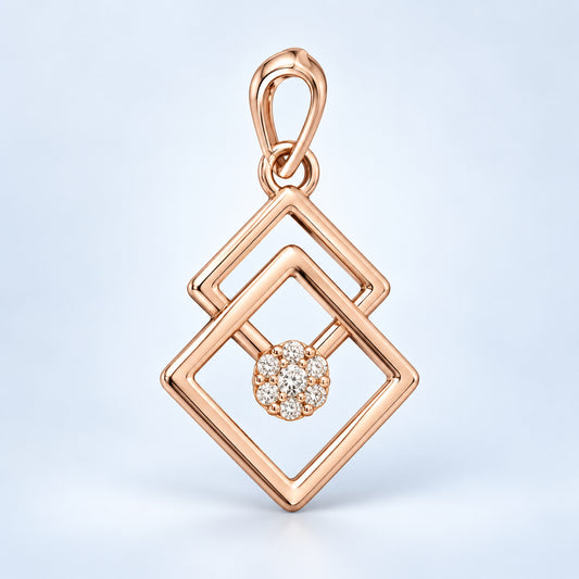 Double Diamond Pendant