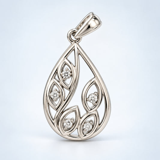 Leaf Teardrop Pendant