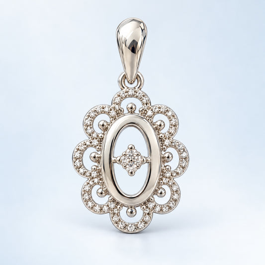 Ornate Oval Pendant