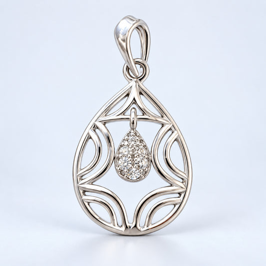 Art Deco Leaf Pendant