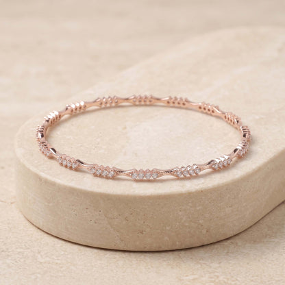 Celestial Notch Diamond Bangle