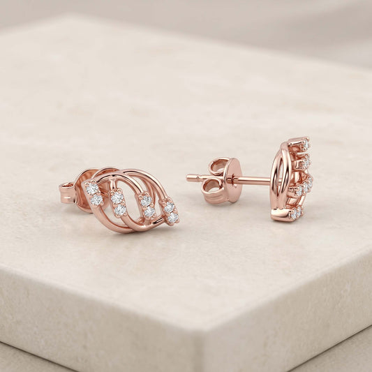 Interlace Stud Earrings