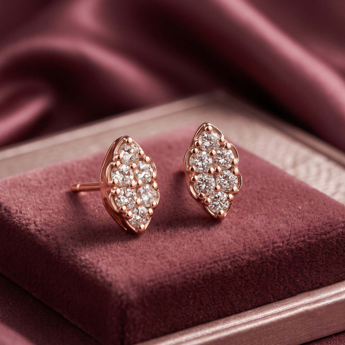 Petal Cluster Stud Earrings