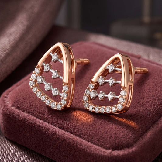 Lattice Stud Earrings