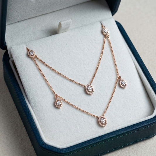 Hexa Glow Layered Necklace