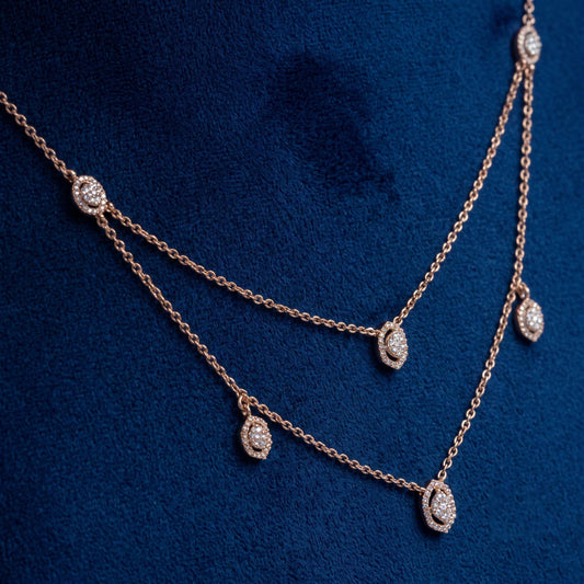 Hexa Glow Layered Necklace