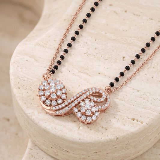 Infinity Twist Floral Mangalsutra