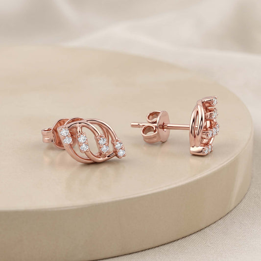 Interlace Stud Earrings