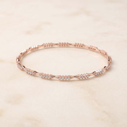 Celestial Notch Diamond Bangle