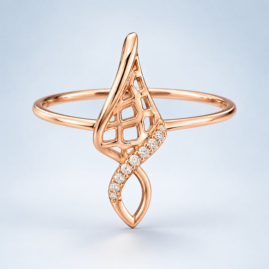 Flame Leaf Ring