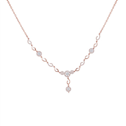 Floral Teardrop Necklace