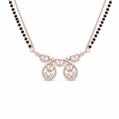 Dual Teardrop Leaf Mangalsutra