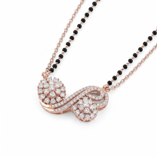 Infinity Twist Floral Mangalsutra