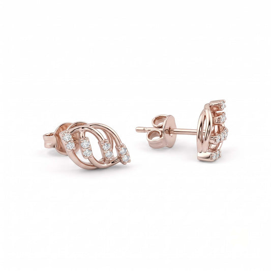 Interlace Stud Earrings