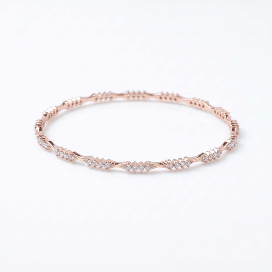 Celestial Notch Diamond Bangle