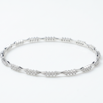 Celestial Notch Diamond Bangle