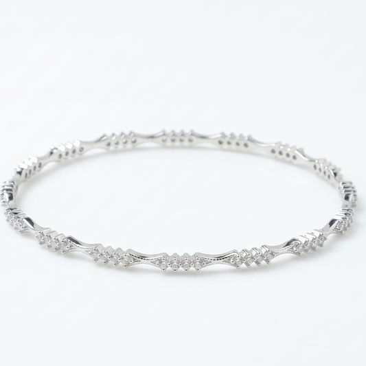 Celestial Notch Diamond Bangle