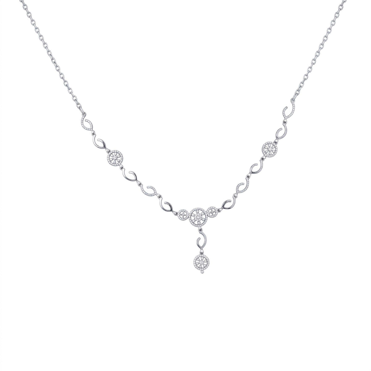 Floral Teardrop Necklace