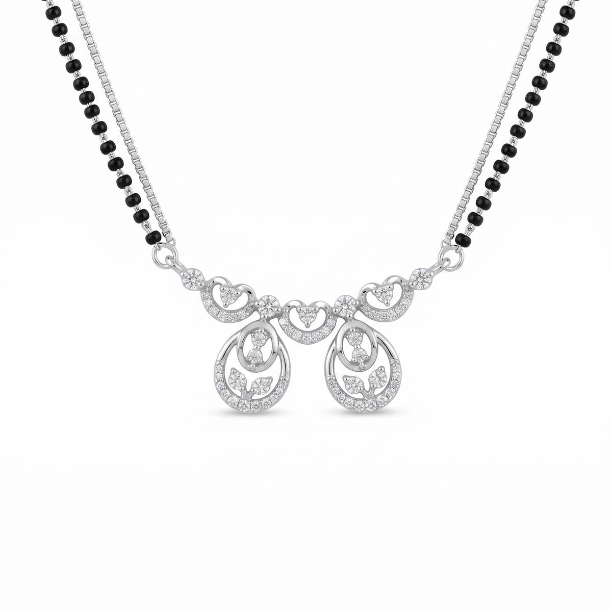 Dual Teardrop Leaf Mangalsutra