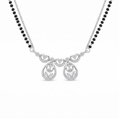Dual Teardrop Leaf Mangalsutra