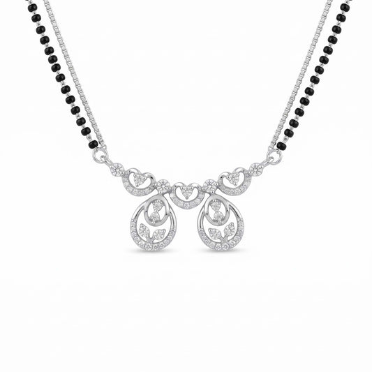 Dual Teardrop Leaf Mangalsutra