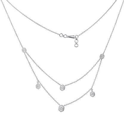 Hexa Glow Layered Necklace