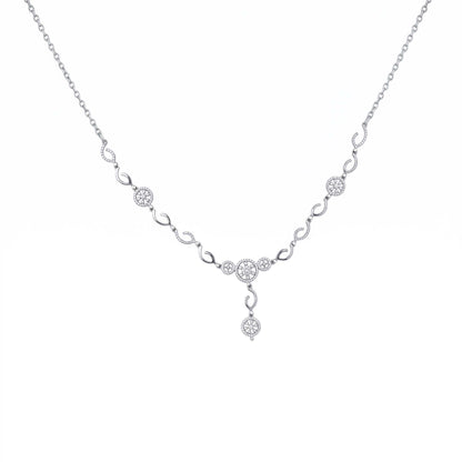 Floral Teardrop Necklace