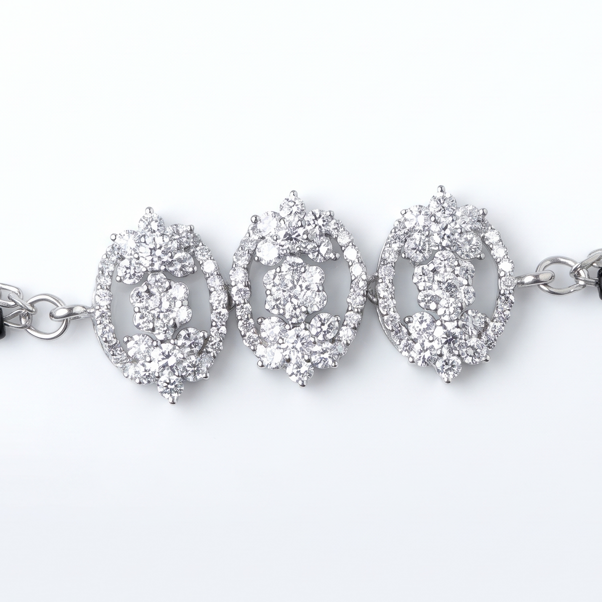 Celeste Trio Black Bead Bracelet