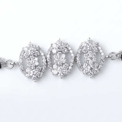 Celeste Trio Black Bead Bracelet