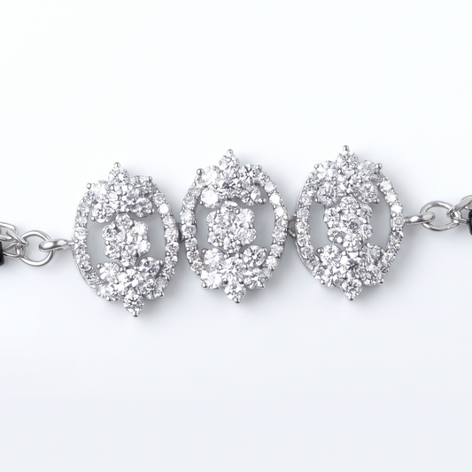 Celeste Trio Black Bead Bracelet