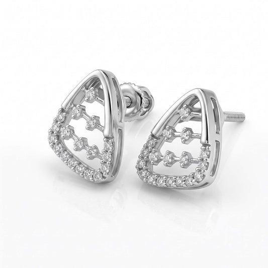 Lattice Stud Earrings