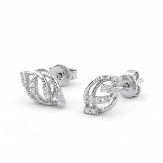 Interlace Stud Earrings